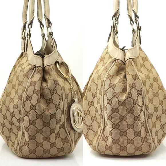 Auth Gucci Sukey Gg Pattern Handbag #3067G14 - Picture 7 of 7